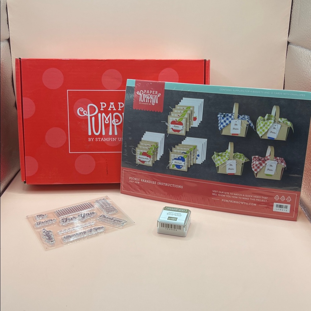 Stampin'‎ Up! July 2018 "Picnic Paradise" Paper Pumpkin Kit NEW IN BOX!!!